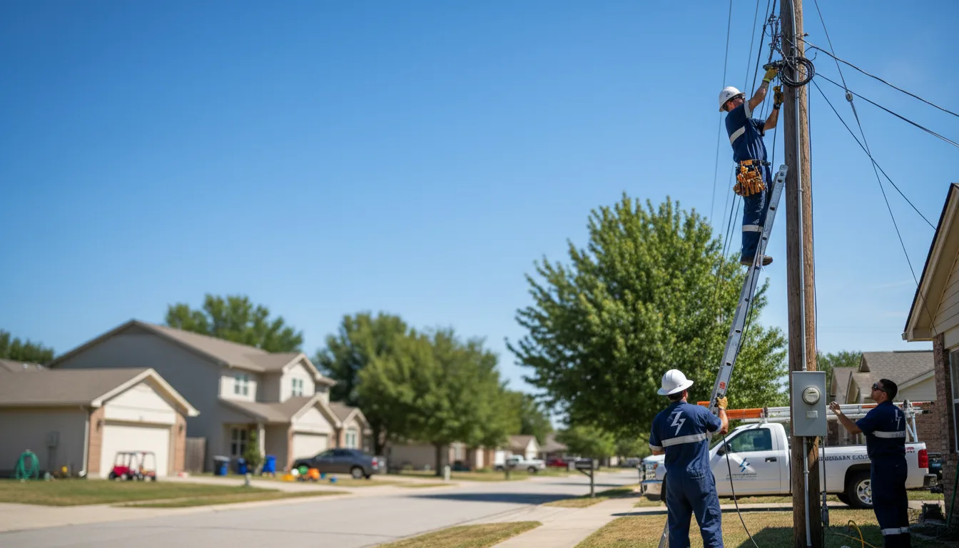 Residential electrician providing installation services in Concordia, KS